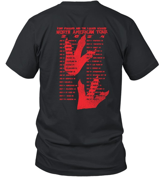 king gizzard and the lizard wizard north american tour 2024 T Shirt