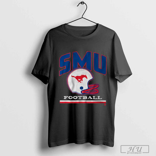 SMU Mustangs Vintage Football Helmet ACC Football 2024 T-shirt