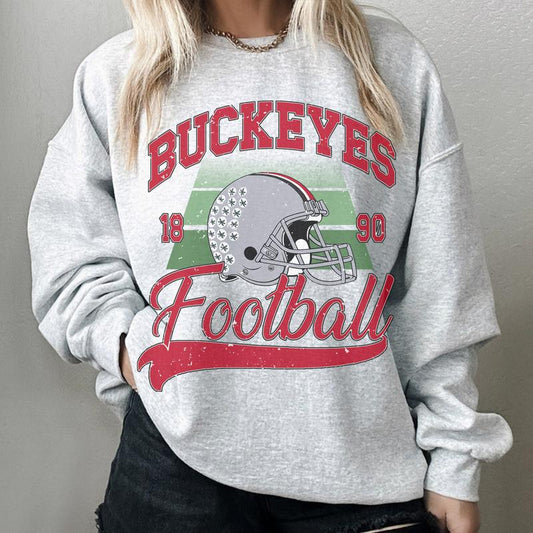Ohio State Buckeyes Vintage NCAA Sweatshirt, Unisex Football University Shirt, Classic Sport Collection, Gift for Fans, Cotton, Women Comfort