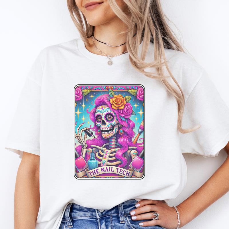 Tarot Card T-Shirts Beauty Industry  - Print is Sublimation, Unisex T-Shirt, Funny Tee, Funny Apparel, Gift Idea, Relaxed Fit, Casual Apparel, Cute To