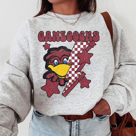 South Carolina Gamecocks Vintage Football NCAA Sweatshirt, University of South Carolina Vintage Sweatshirt, Unisex Vintage Sweatshirt NCAA, Classic Sp