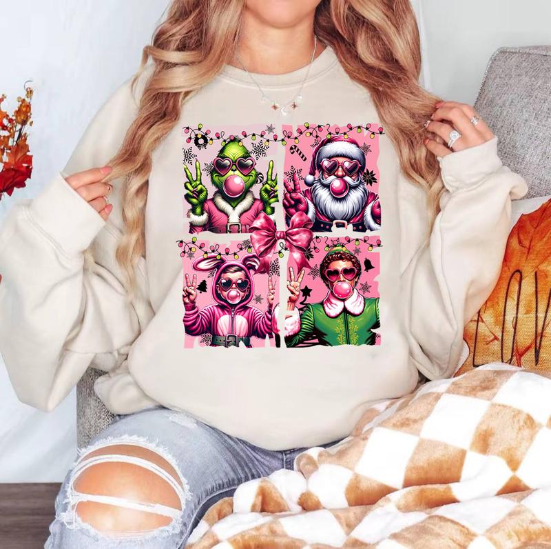 The Boys Of Winter Sweater, Christmas 90Ã¢â‚¬â„¢s Series Sweater, Pink Christmas Movie Sweater, Christmas Movie Characters Sweater, Funny Holiday Sweater