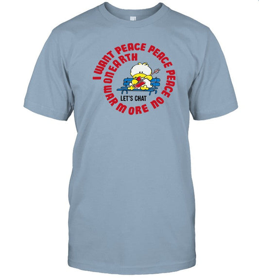 80S I Want Peace Peace Peace Funny Shirt