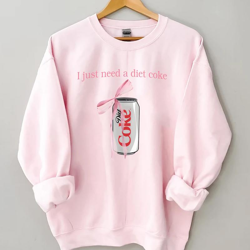 Diet Coke sweatshirt Diet Coke humor sweatshirt and crew neck Til Death Humor, gift for girlfriend, Diet Coke Crewneck Sweatshirt