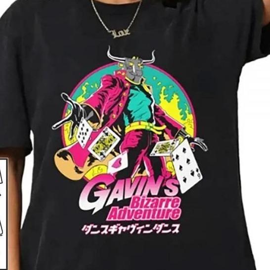 Gavin T-Shirt, Dance Gavin Dance Friends Tour T-Shirt Collar Cotton