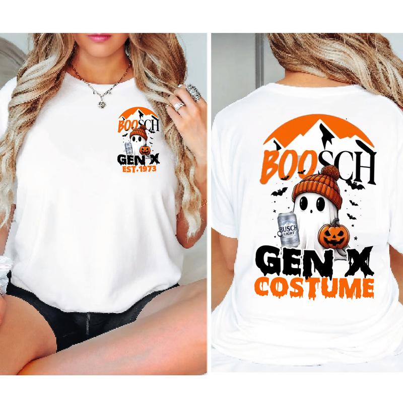Gen X Halloween Costume T-shirt: Custom Year 1973, FAFO Two Side, Raised On Hose Water Funny Shirt