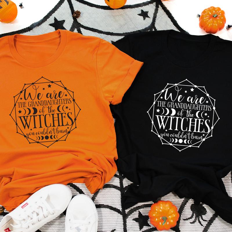 We Are the Granddaughters of the Witches Shirt, Spooky Halloween Sweatshirt, Perfect Halloween Gift, Gift for Best Friend, Gift for Him & Her - Trendi