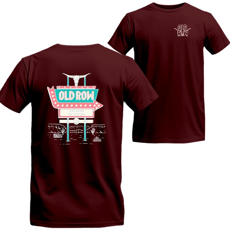 Local Boy Outfitters  Old Row Retro Sign T-Shirt, Unisex T-shirt For Men, For Women, Best choice, Menswear Top, Beer Shirt, Unisex T-shirt For Men, Fo