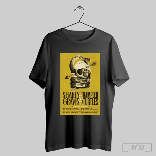 Shakey Trampled Graves By Turtles West Coast Tour 2025 Shirt Sweatshirt