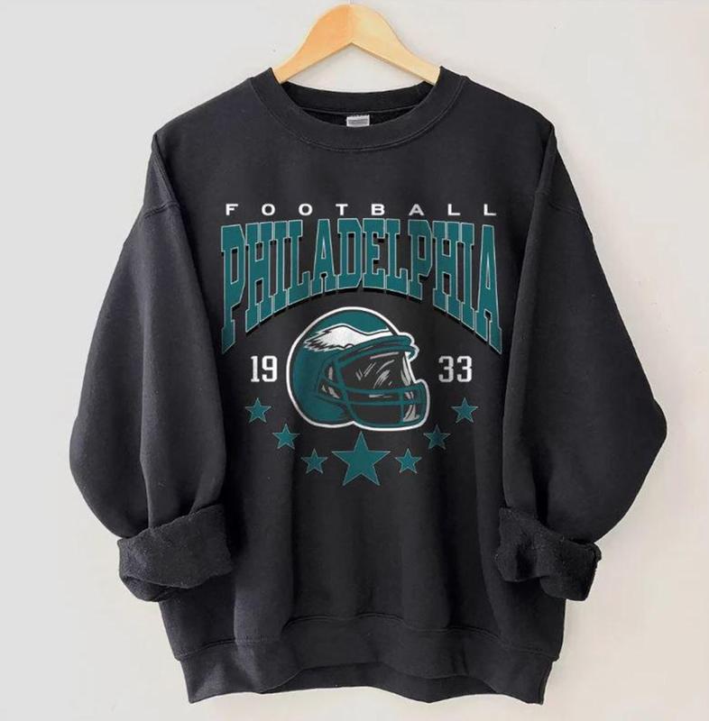 Philadelphia Football Sweatshirt, Vintage Style Philadelphia Football Crewneck, Football Sweatshirt, Philadelphia Sweatshirt, Football Gifts