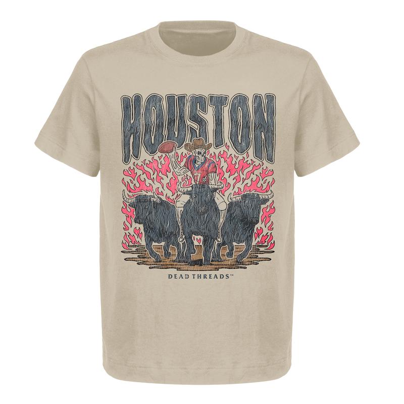 Vintage Houston Football Graphic T-Shirt | Gildan 5000 Heavy Cotton | Unisex Fit | Perfect for American Football Fans