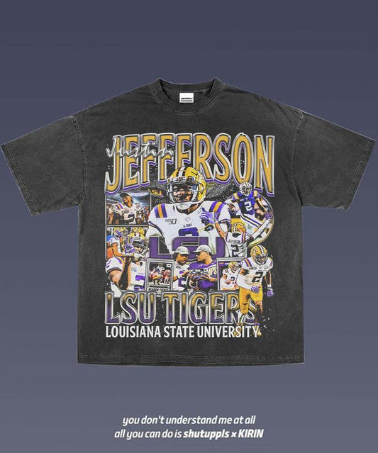 JUSTIN JEFFERSON 1.0 Graphic Tee  American Football  Gift For Fan