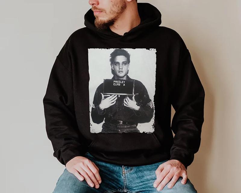 Elvis Presley T-Shirts Mugshot Music Rock And Roll King Shirt Unisex T-Shirt, Gift For Mother's Day 2024