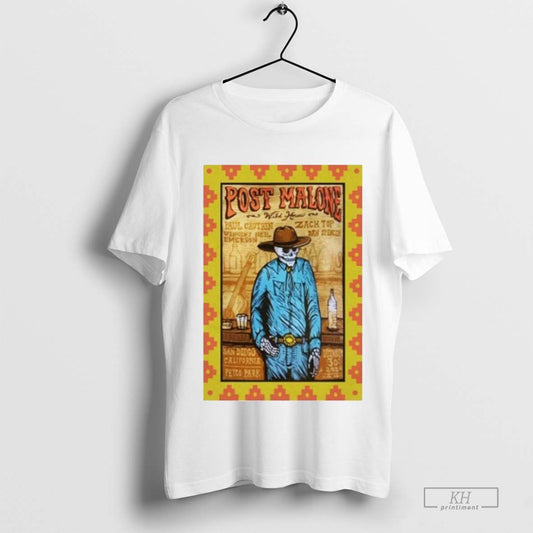 Skeleton Post Malone Tour San Diego Dec 30 2024 Poster Shirt