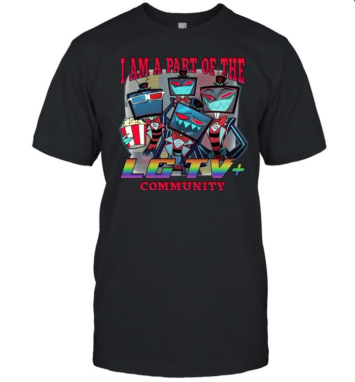 I Am A Part Of The Lg Tv Community Vox Hazbin Hotel Limited Shirt