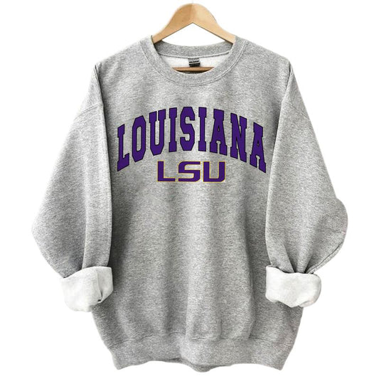 LSU Tigers Vintage NCAA Football Shirts, Graphic Basketball Team Shirt, Gift for Fans, Men, Women, Unisex Cotton T-Shirt, Sports Style Clothing