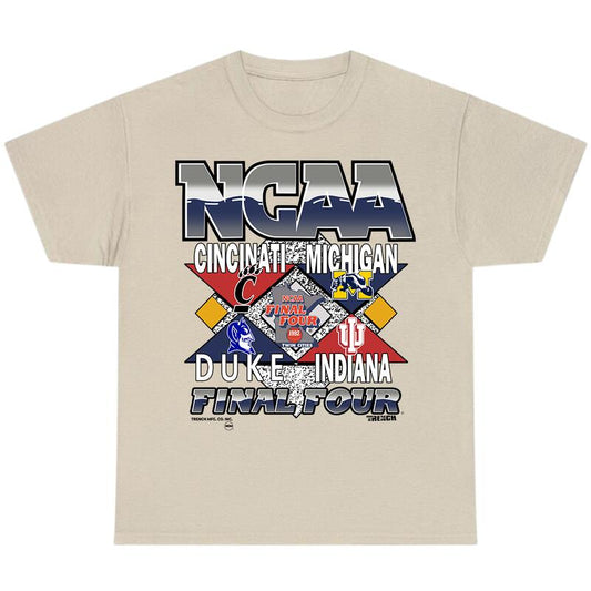Vintage 90s 1992 NCAA Final Four T-Shirt, Full Color T-Shirt, Unisex T-Shirt, For Men, For Women billabongshirts