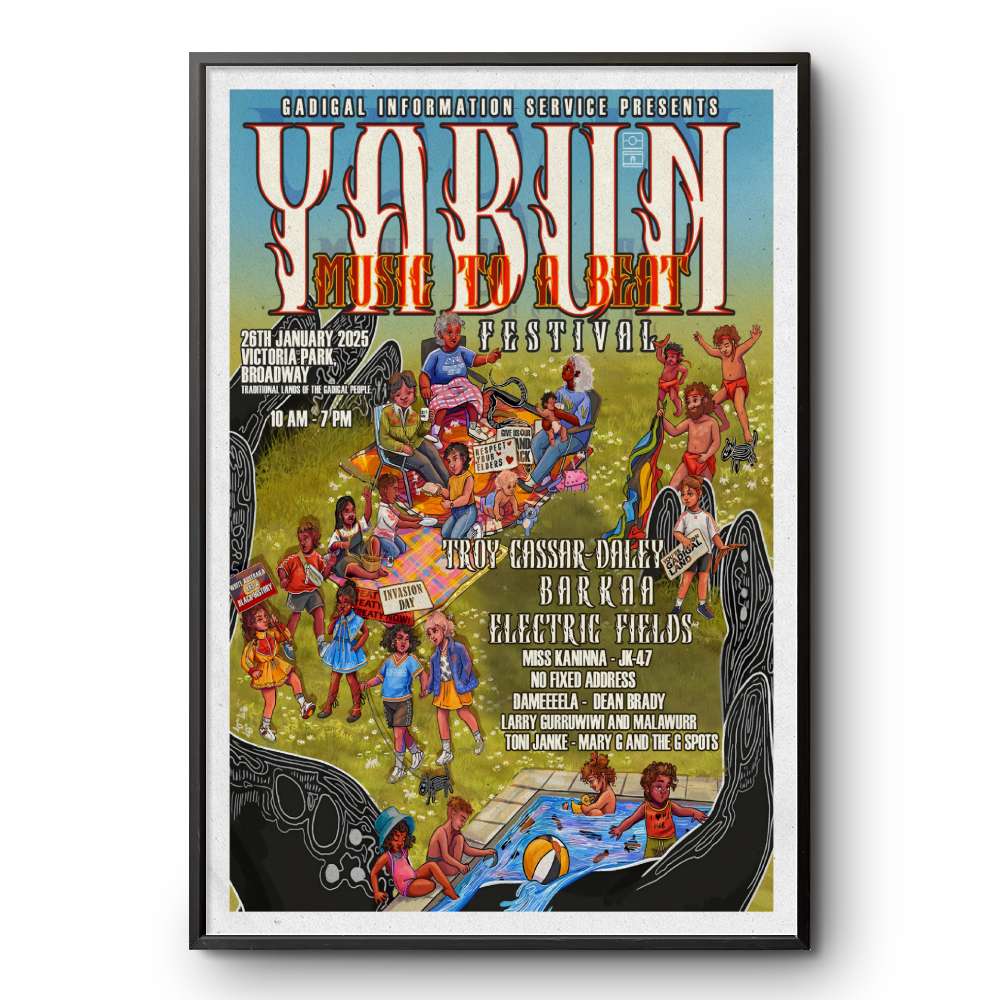 Australia Event Yabun Festival Jan 26, 2025 Victoria Park Poster