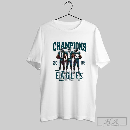 Retro Vintage 2025 Champions Eagles Triple Threat Shirt