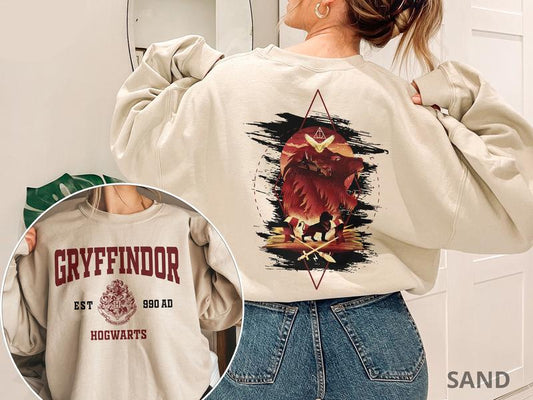 Vintage Hogwarts House Shirt, Gryffindor Hogwarts Shirt, Hogwarts House Sweatshirt, HP Wizard Shirt, Harry Potter Shirt