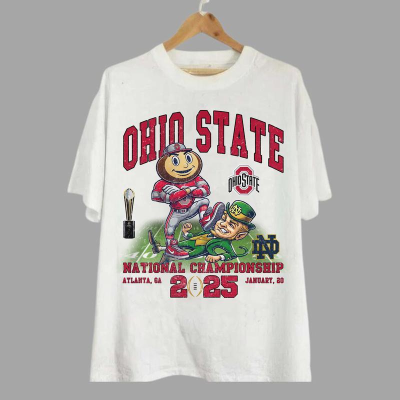 Ohio State Buckeyes T-Shirt, Ohio State University 2025 NCAA Champions Vintage Unisex Shirt, Graphic Shirt for Men and Women, Football Shirt