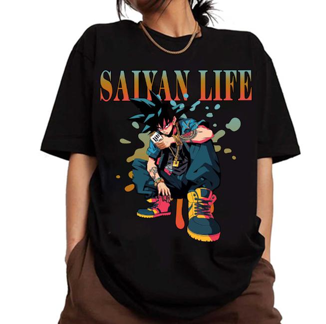 G0ku Saiyan Life ft Drink Sweatshirt, Drag0n ball Sweatshirt Hoodie Shirt, animee shirt