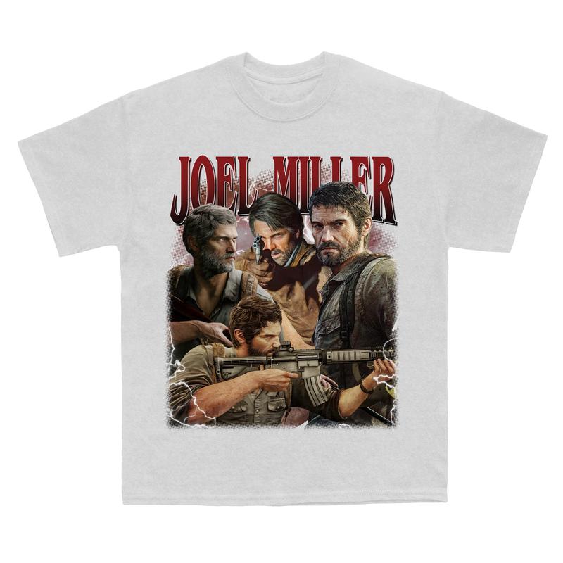 Retro Joel Miller The Last Of Us T-Shirt, TLOU Vintage Shirt, Joel Miller Gift For Movies Lovers Casual Clothing Fabric Sweatshirts Streetwear