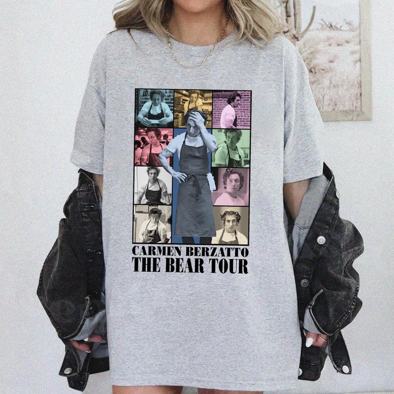 Carmy The Bear Tour T-Shirt Sweatshirt Hoodie Unisex Cotton Fabric Menswear Short