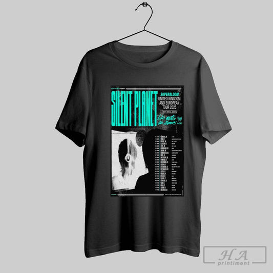 Silent Planet Poster United Kingdom And European Tour 2025 T Shirt