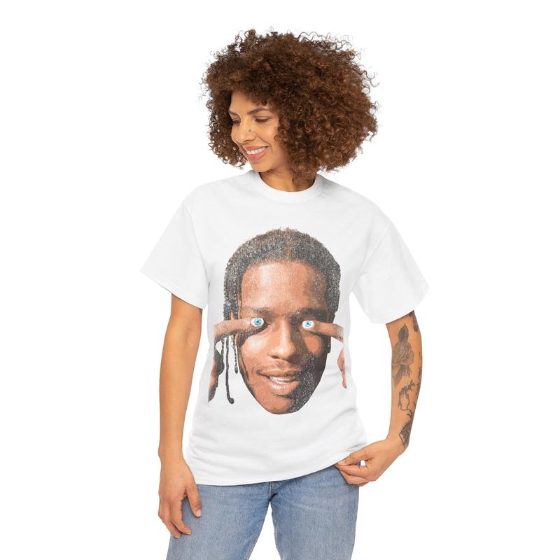 Asap Rocky Nails Eyes T-Shirt Unisex Trippy Hip-Hop Style Graphic Bootleg