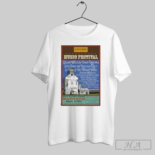 Red Ants Pants Music Festival July 24 27 2025 White Sulphur Springs Montana Poster T Shirt