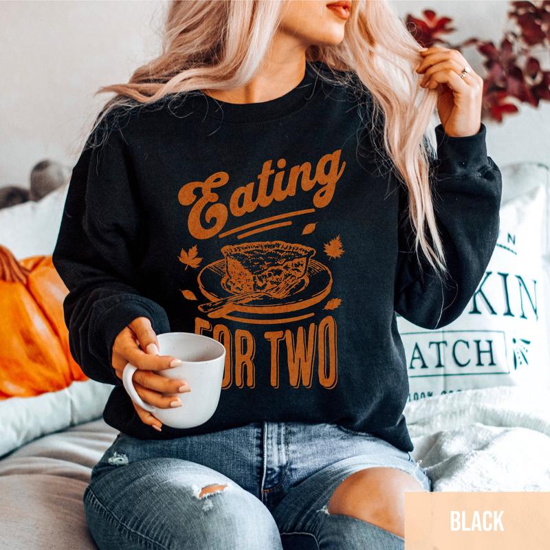 Eating for Two Pregnancy Announcement Shirt, Pregnancy Reveal, New Dad Gift, Matching Sweatshirts, Congratulations Pregnancy Gift