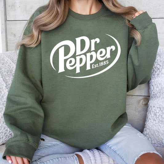 Dr Pepper Sweatshirt Hoodie T-shirt, Dr Pepper Est 1885 Shirt Sweatshirt, Hoodie, Comfort Colors