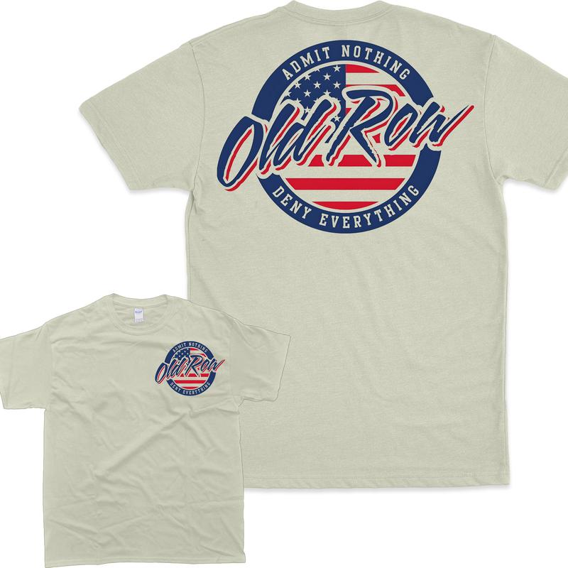 Old Row Retro Circle Graphic Tee  Man Menswear Top Vintage Classic Stylish T-Shirt Tshirt vintage beer