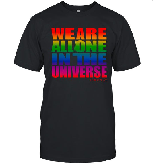 Coldplay We Are All One In The Universe Music Of The Spheres World Tour 2025 Tee