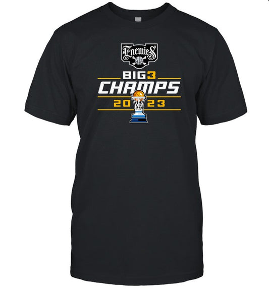 Enemies Unisex 2023 Big3 Champions T Shirt