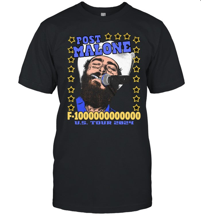 Post Malone F-1 Trillion Tour 2024 Star T-Shirt
