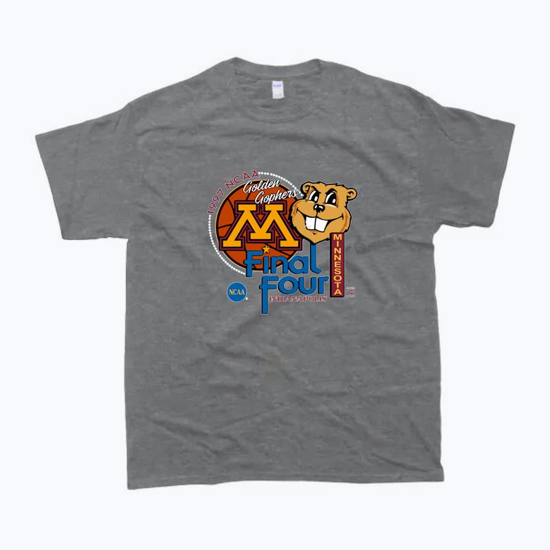 Vintage University Of Minnesota Golden Gopher Casual Menswear Top