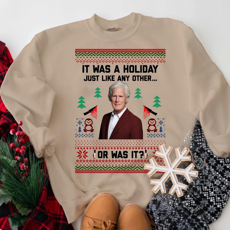 True Crime Ugly Christmas Sweatshirt, Funny Keith Morrison Christmas Sweatshirt, Movie Ugly Christmas Sweaters Classic Fabric Unisex