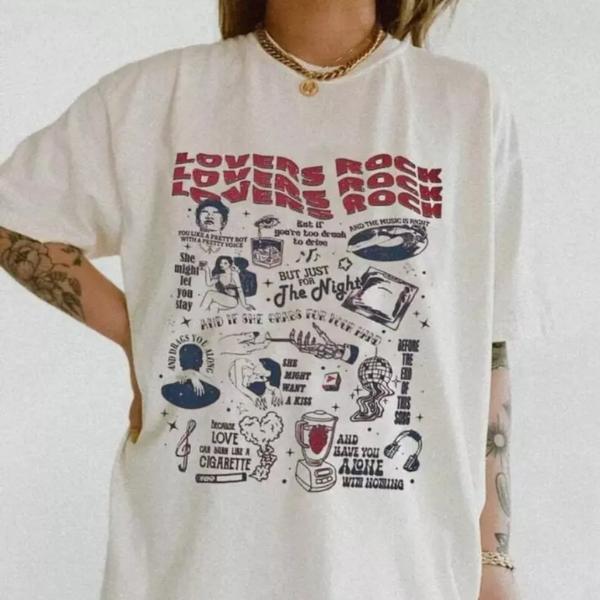 TV Girl French Exit TShirt, Lovers Rock white Shirt, Graphic Tee Cotton Unisex T-Shirt