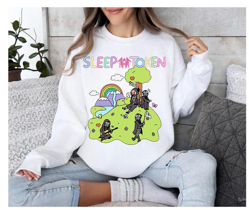 Sleep Token C0wboy Rider Sweatshirt Funny Vibes Cozy Crewneck Sweater