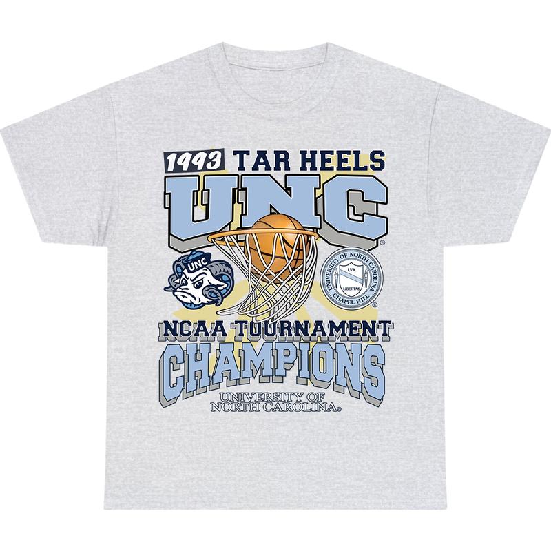 UNC Men Shirt 1993 TAR Heels UNC Champions T-Shirt, Full Color T-Shirt, Unisex T-Shirt, For Men, For Women billabongshirts