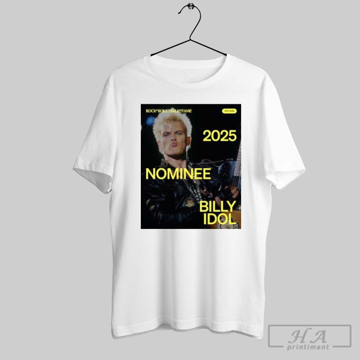 Rock And Roll Hall Of Fame 2025 Nominee Billy Idol T Shirt
