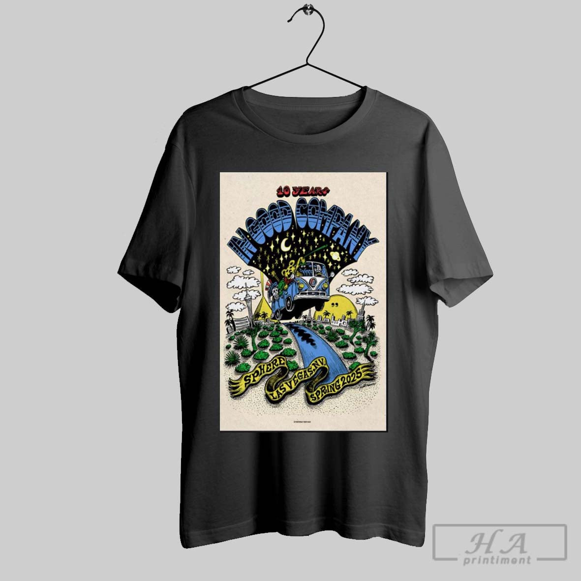 Poster In Good Company 10 Year Sphere Las Vegas Nv Spring 2025 Tour T Shirt