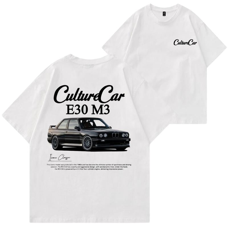BMW E30 M3 T-shirt, Hoodie, Sweater, Car Enthusiast Shirt, Car Clothing, Unisex, Vintage car shirt Classic Cotton
