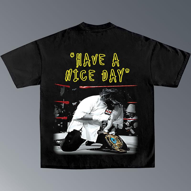 MANKIND V2 TEE, Wrestling Graphic Tee, Sports T-shirt, Athlete Shirt, Wrestling Gift, Fitness Tee Crewneck Clothing Cotton Menswear