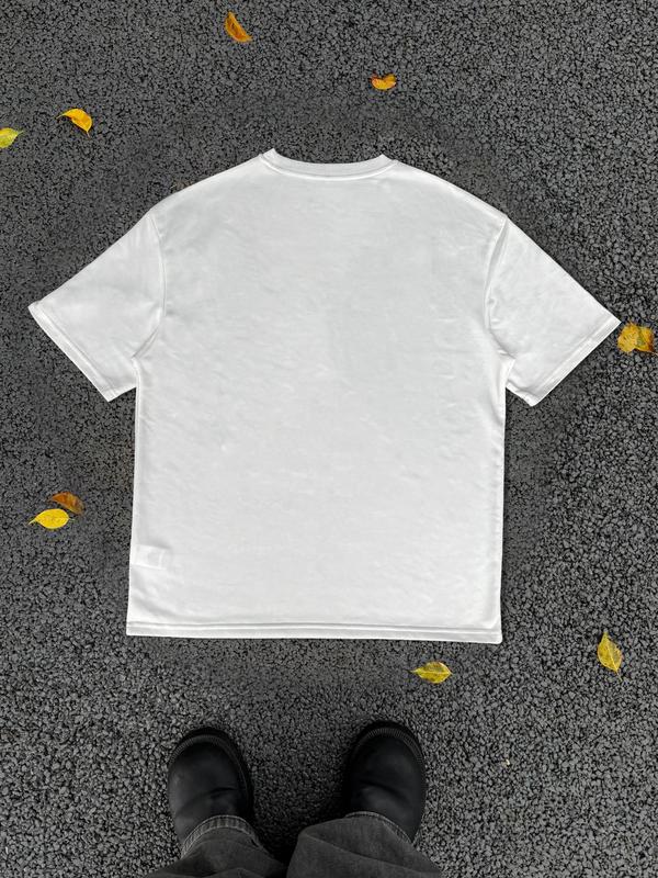 Men's Bull Head & Letter Print Round Neck Tee, Regular FitÂ Trendy Casual Streetwear GraphicÂ Short Sleeve T-Shirt for Daily Wear, Graphic Tees,Â Men's Summer Outfit 2024, Vintage Tees, Men's T Shirts