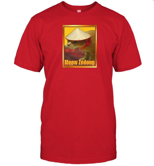 Funny Ahh Tees Meow Zedong Shirt