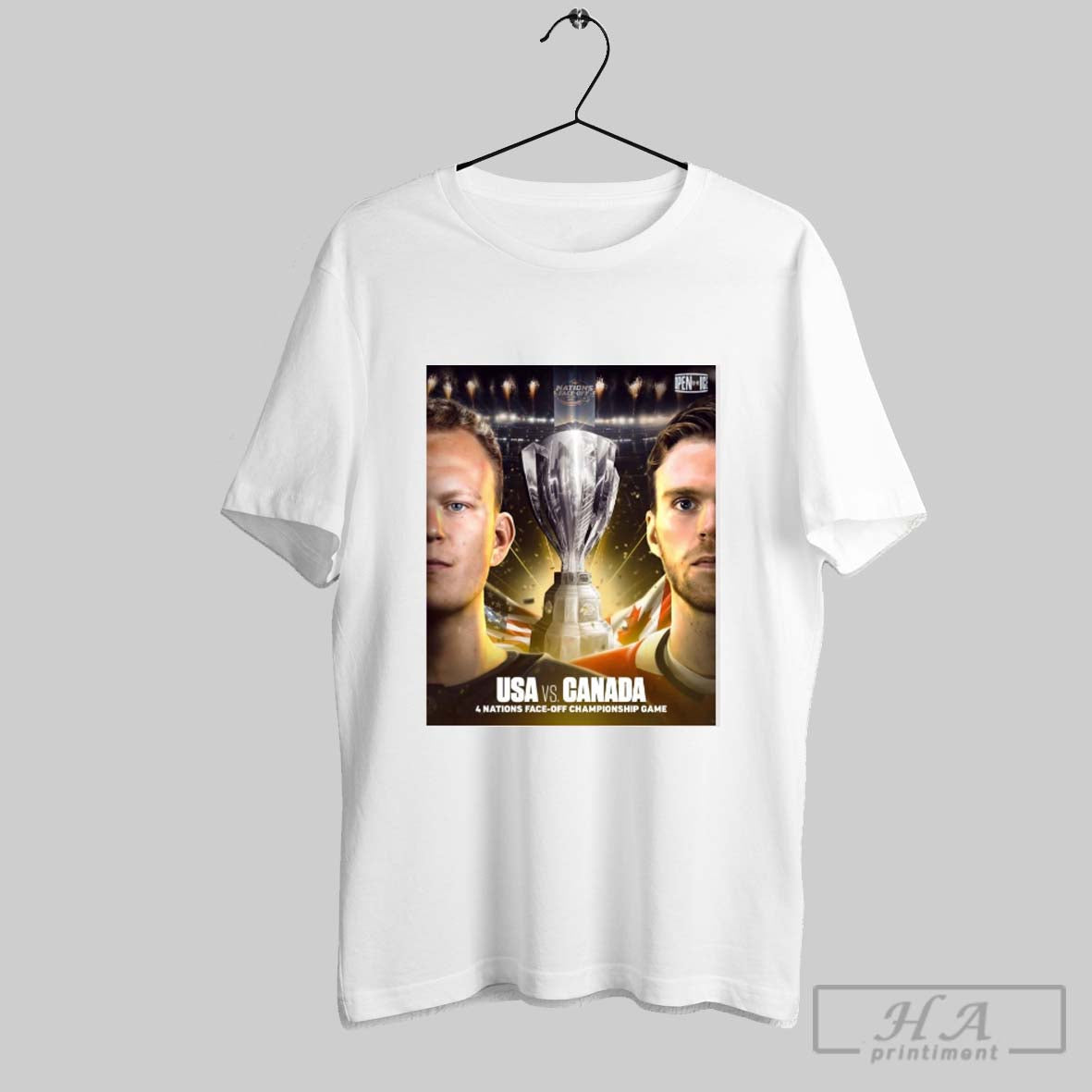 Rematch Locked In Usa And Canada 4 Nations Face Off Championship Game Poster T Shirt