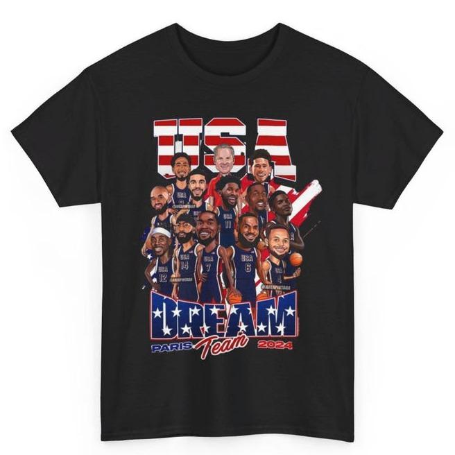 U-S-A Basketball Dre.a.m Team 2024 Tee